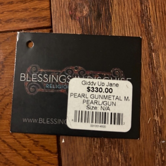 Blessings in Disguise necklace half genuine pearl half metal made in Italy - Picture 8 of 9